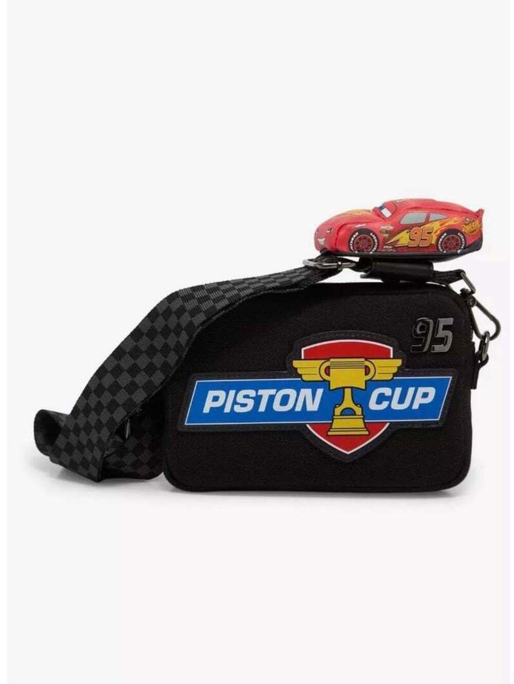 Loungefly Disney Pixar Cars Lightning McQueen Piston Cup Crossbody Bag